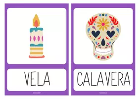 Vista previa - Tarjetas / Manipulativos - TARJETAS DÍA DE LOS MUERTOS - página 3