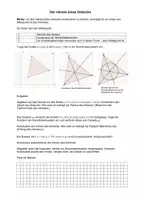 Vorschau - Arbeitsblätter - Der Inkreis eines Dreiecks und Tangentenkonstruktion - Deckblatt
