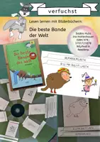 Vorschau - Arbeitsblätter - Lesen lernen mit Bilderbüchern: Buchstabe B - Die beste Bande der Welt - Deckblatt