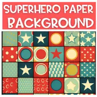 Aperçu - Affichage - Arrière plan | Fond de présentation GRATUIT Super Héros - Page de couverture