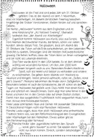 Vorschau - Arbeitsblätter - Halloween Leseweg, Sachtext, Leseübung, Klasse 3, Klasse 4 - Seite 3