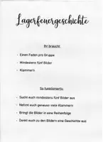 Vorschau - Anderer Materialtyp - Lagerfeuergeschichte - Geschichten erzählen mit Bildern - Deckblatt
