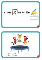 anteprima - Compiti in classe/Test - Action verbs can /can't cards - Pagina 2