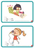 anteprima - Compiti in classe/Test - Action verbs can /can't cards - Pagina 3