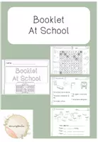 Vorschau - Arbeitsblätter - Booklet At School - Deckblatt