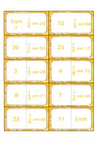 Vorschau - Stationenlernen - Brüche Anteile 10 Dominos, 3-fach differenziert - Seite 2