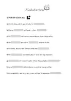 Vorschau - Arbeitsblätter - Arbeitsblatt: Modalverben (DaZ/ DaF) - Deckblatt