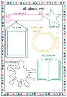 Vista previa - Hojas de trabajo - All About Me Worksheet / Todo sobre mí / Tot sobre mi - página 2