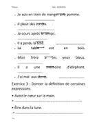 Aperçu - Feuilles d'exercices - Evaluation sens propre/ sens figuré CE2/CM1 - Page 2