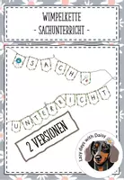 Vorschau - Anderer Materialtyp - Themenecke - Wimpelkette Sachunterricht - Deckblatt