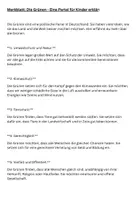 Vorschau - Arbeitsblätter - Die Grünen - Eine Partei für Kinder erklärt - Deckblatt