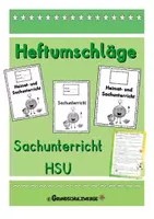 Vorschau - Arbeitsblätter - Materialpaket: Deckblätter für die 1.Klasse (M, D, HSU) - Seite 1