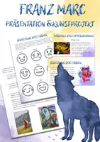 Vorschau - Arbeitsblätter - Franz Marc Präsentation und Kunstprojekt - Deckblatt