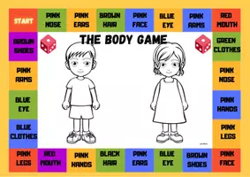 anteprima - Materiale di supporto/inclusione - The body game - Parts of the body - Pagina 1