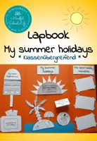 Vorschau - Arbeitsblätter - Lapbook: My summer holidays were... - Summer holidays review - Deckblatt