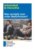Vorschau - Arbeitsblätter - Arbeitsblatt: Was versteht man unter Bedürfnissen? - Deckblatt