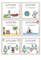 Vorschau - Mal- und Bastelvorlagen - Gutscheine Hausaufgabenfrei Belohnungssystem - Seite 2