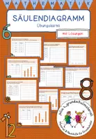 Vorschau - Arbeitsblätter - Materialpaket "Diagramme - Übungskarteien mit Lösungen" - Seite 1