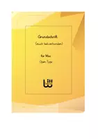 Vorschau - selbst erstellte Schriftarten - Grundschrift (GS) Software für MAC mit Word/LibreOffice (Download) - Deckblatt