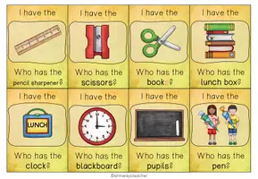 Vorschau - Spiele - At School Lesespiel: I have who has - Seite 3