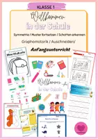Vorschau - Arbeitsblätter - Materialpaket XXLSchulanfang (18 in1): Anfangsunterricht 1. Klasse & Vorschule -Zahlenraum 10, Buchstaben & Motorik - Seite 1