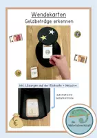 Vorschau - Stationenlernen - Wendekarten - Geldbeträge bestimmen - Deckblatt