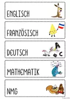 Vorschau - Präsentationen/Tafelbilder - Tagestransparenz (CH Fächer) - schwarz gestrichelt - Seite 2