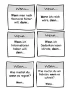 Vorschau - Aufgabenkarten - Konversationskarten Adverbialsätze (DaZ/ DaF, Deutsch) - Seite 1