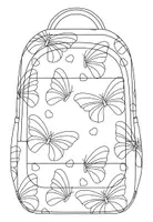 Vorschau - Mal- und Bastelvorlagen - Malvorlagen / Ausmalbilder Schultaschen / Büchertaschen - 40 verschiedene Motive - Seite 3