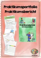 Vorschau - Arbeitsblätter - Betriebspraktikum - Praktikumsportfolio/ Praktikumsbericht - Deckblatt