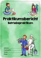Vorschau - Arbeitsblätter - Betriebspraktikum - Praktikumsportfolio/ Praktikumsbericht - Seite 1