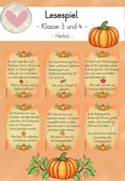 Vorschau - Spiele - Lesespiel Klasse 3/4 - Herbst - Deckblatt