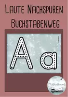Vorschau - Aufgabenkarten - Laute nachspuren - Buchstabenweg, Buchstabenerarbeitung - Deckblatt
