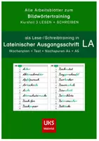 Vorschau - Arbeitsblätter - Wörtertraining in LA - Nomen mit Zischlauten und Schärfungen - Deckblatt