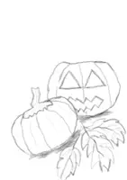 Vorschau - Arbeitsblätter - Halloween Party, Einladungsset mit Malvorlagen. - Seite 1