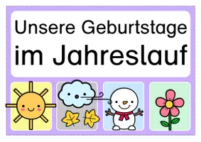 Vorschau - Anderer Materialtyp - Monate, Jahreszeiten, Geburtstage (Geburtstagskalender) - Seite 3