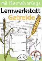 Vorschau - Unterrichtsreihen - Lernwerkstatt - Getreide inklusive Klipp-Klapp Heft und Leporello - Deckblatt