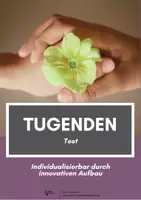 Vorschau - Arbeitsblätter - Tugenden Leistungskontrolle - Deckblatt