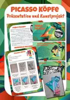 Vorschau - Arbeitsblätter - Picasso Präsentation und Kunstprojekt - Deckblatt