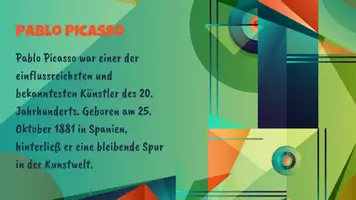 Vorschau - Arbeitsblätter - Picasso Präsentation und Kunstprojekt - Seite 2