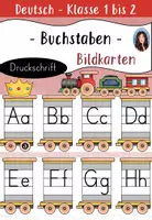 Vorschau - Bildkarten - Buchstabenzug / Buchstaben Bildkarten - Druckschrift - Deckblatt