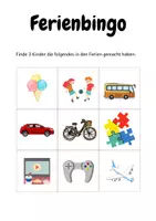 Vorschau - Arbeitsblätter - Ferienbingo - Seite 2