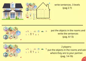 anteprima - Materiale di supporto/inclusione - Parts of the house sentences (+forniture +prepositions) - Pagina 2