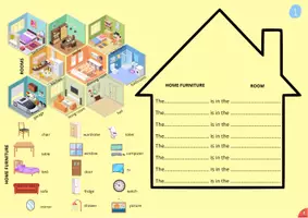 anteprima - Materiale di supporto/inclusione - Parts of the house sentences (+forniture +prepositions) - Pagina 3