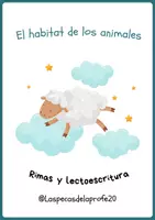 Vista previa - Unidades / Secuencias / Situaciones de Aprendizaje - Rimas y lectoescritura: los animales y sus habitats - Portada
