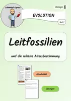 Vorschau - Arbeitsblätter - Leitfossilien und die relative Altersbestimmung / Evolution - AB mit Lösungen - Deckblatt
