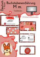 Vorschau - Präsentationen/Tafelbilder - Buchstabeneinführung M m - digitale Tafelbilder Deutsch 1 - Deckblatt