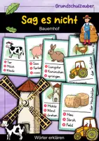 Vorschau - Spiele - Sag es nicht! Bauernhof - Wörter erklären - Deckblatt