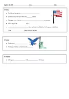 Vorschau - Arbeitsblätter - fact sheet USA - Seite 1