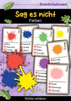Vorschau - Spiele - Sag es nicht! Farben - Wörter erklären - Deckblatt